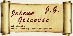 Jelena Glišović vizit kartica
